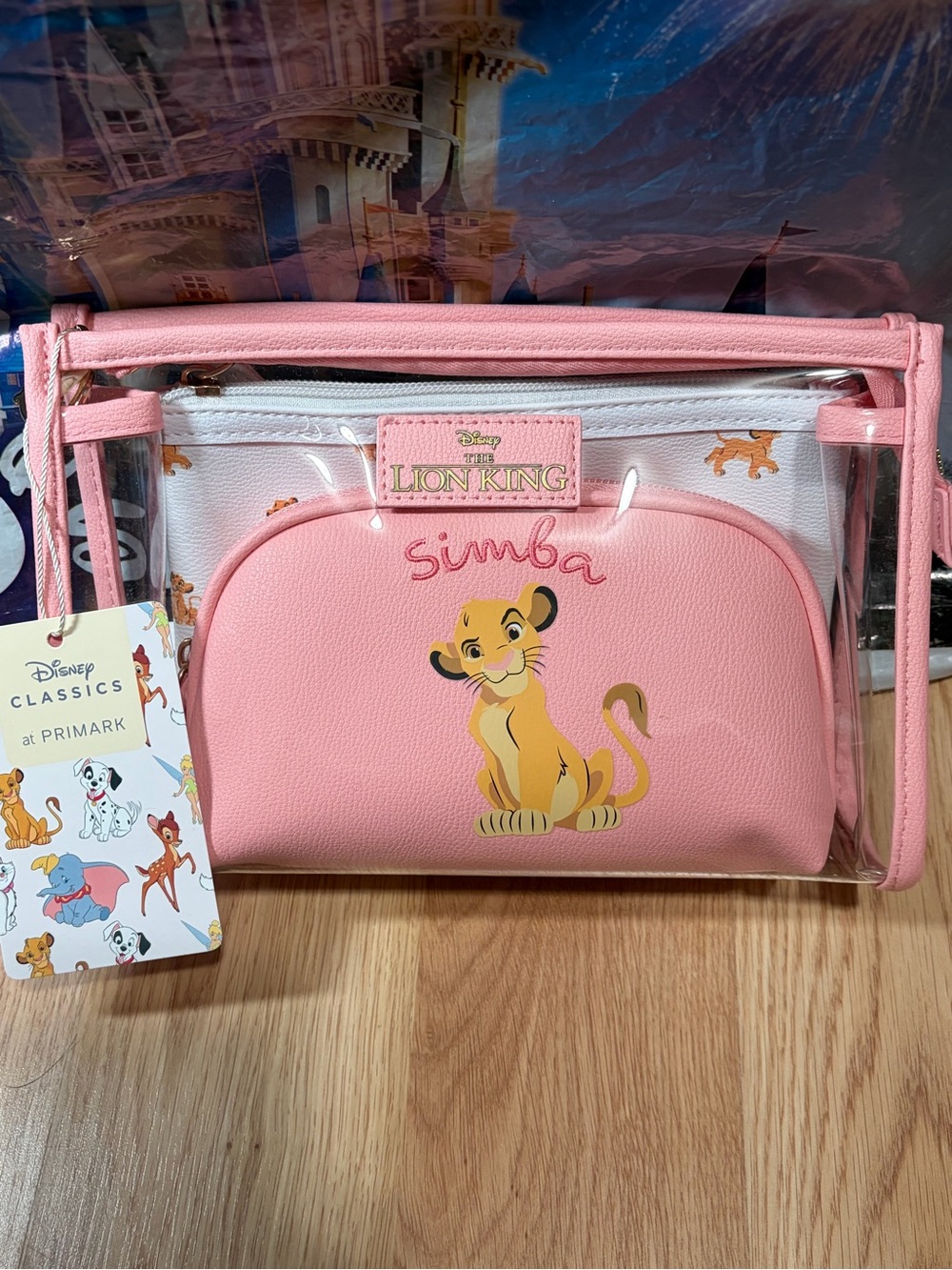 Disney The Lion King Simba Cosmetic Makeup Travel Bag 3 Piece Set *Primark* New